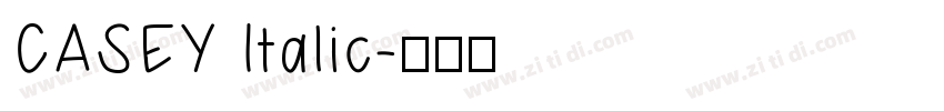 CASEY Italic字体转换